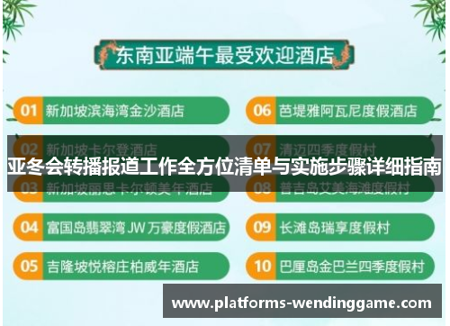 亚冬会转播报道工作全方位清单与实施步骤详细指南