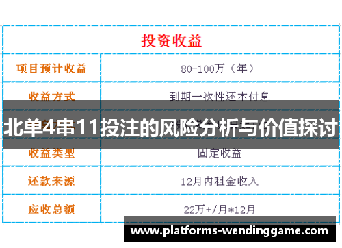 北单4串11投注的风险分析与价值探讨